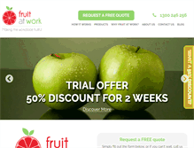 Tablet Screenshot of fruitatwork.com.au
